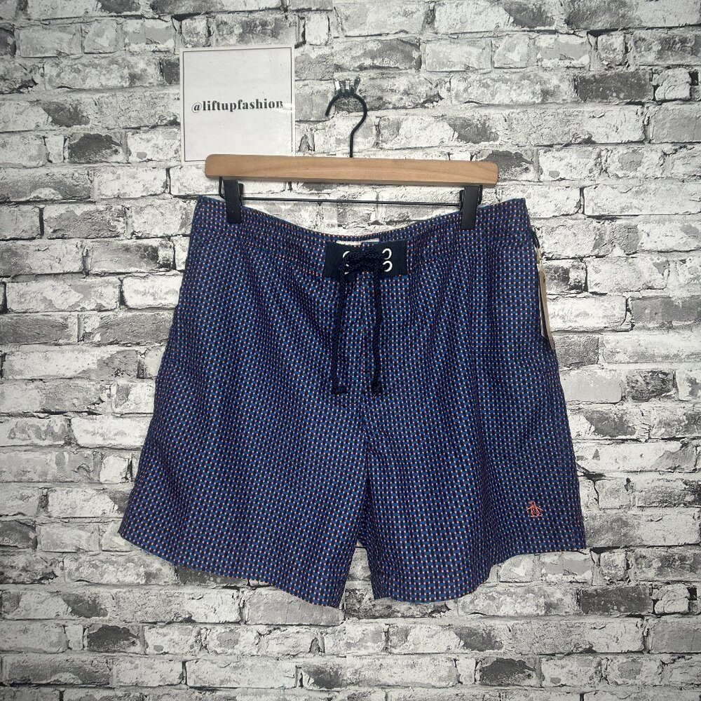 EUC Penguin Men's Swim Trunks Dark Sapphire w/Tags size 34